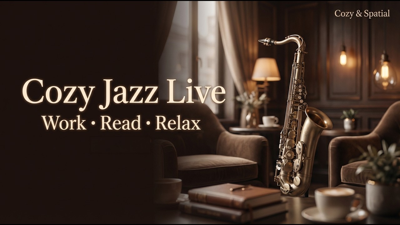 ☕ 24/7 Coffee Shop Jazz – Cozy Relaxing Music for Study, Work & Sleep