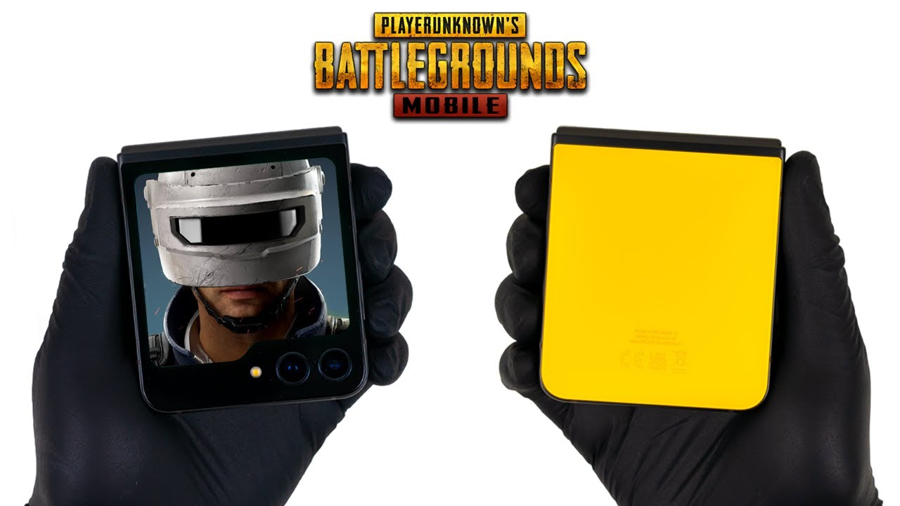 Samsung Galaxy Z Flip 5 Cover Screen Gaming PUBG Mobile Gameplay Test Max Settings