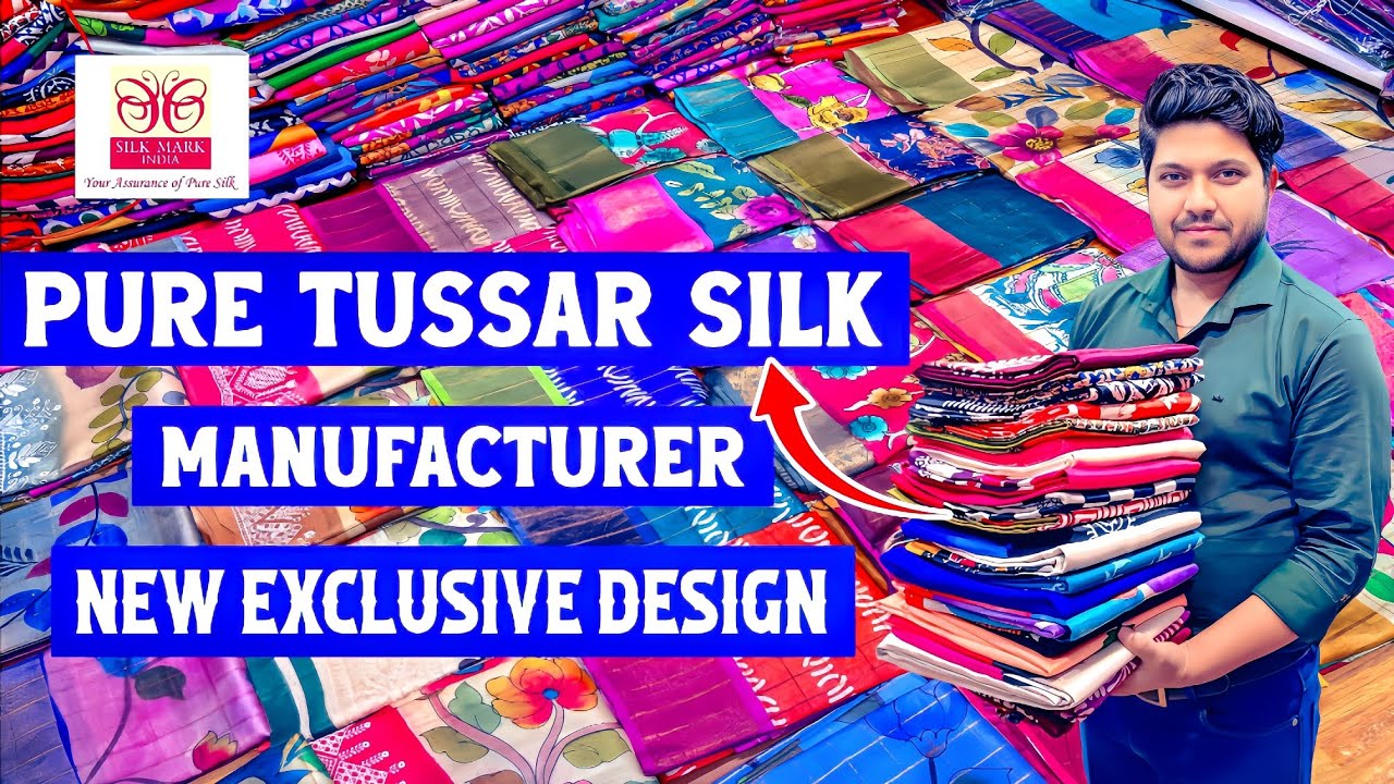 100% Pure Tussar Silk & Pure Silk Sarees Manufacturer & Wholesaler in Kolkata
