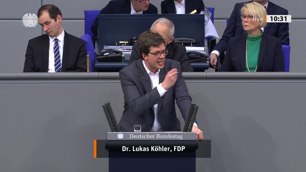Dr. Lukas K&ouml;hler, Deutscher Bundestag, 17.01.2019 zum Antrag: Ausweitung des EU-Emissionshandels