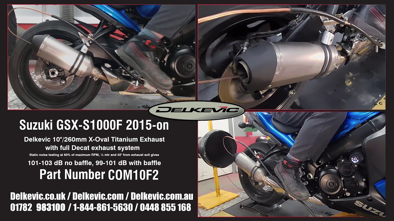 Delkevic Exhaust Muffler X-Oval Titanium short sound Suzuki GSX-S1000 / F 2015-on