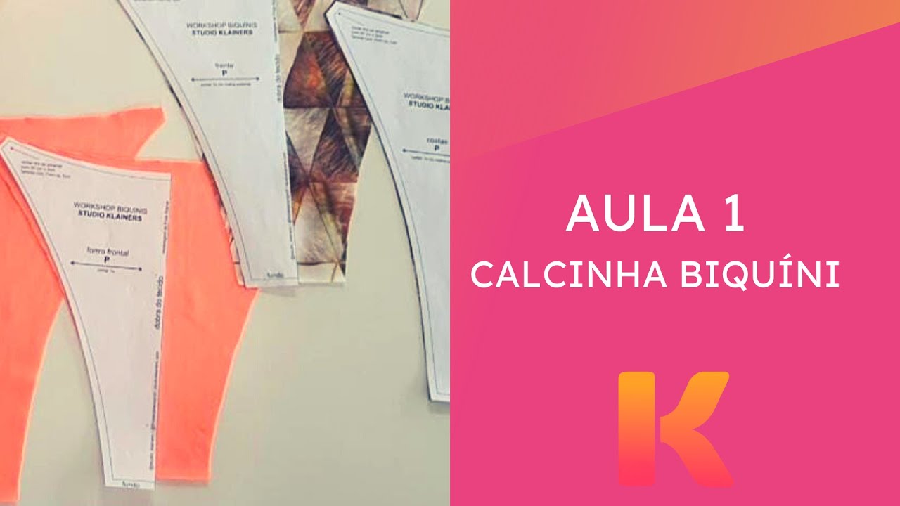 CALCINHA BIQUÍNI - AULA 1/7 - Como cortar a calcinha corretamente