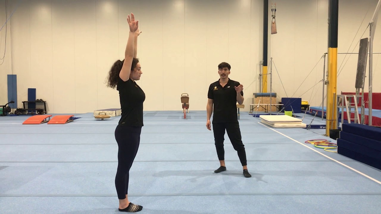 Adults Gymnastics -  Back tuck drills at home