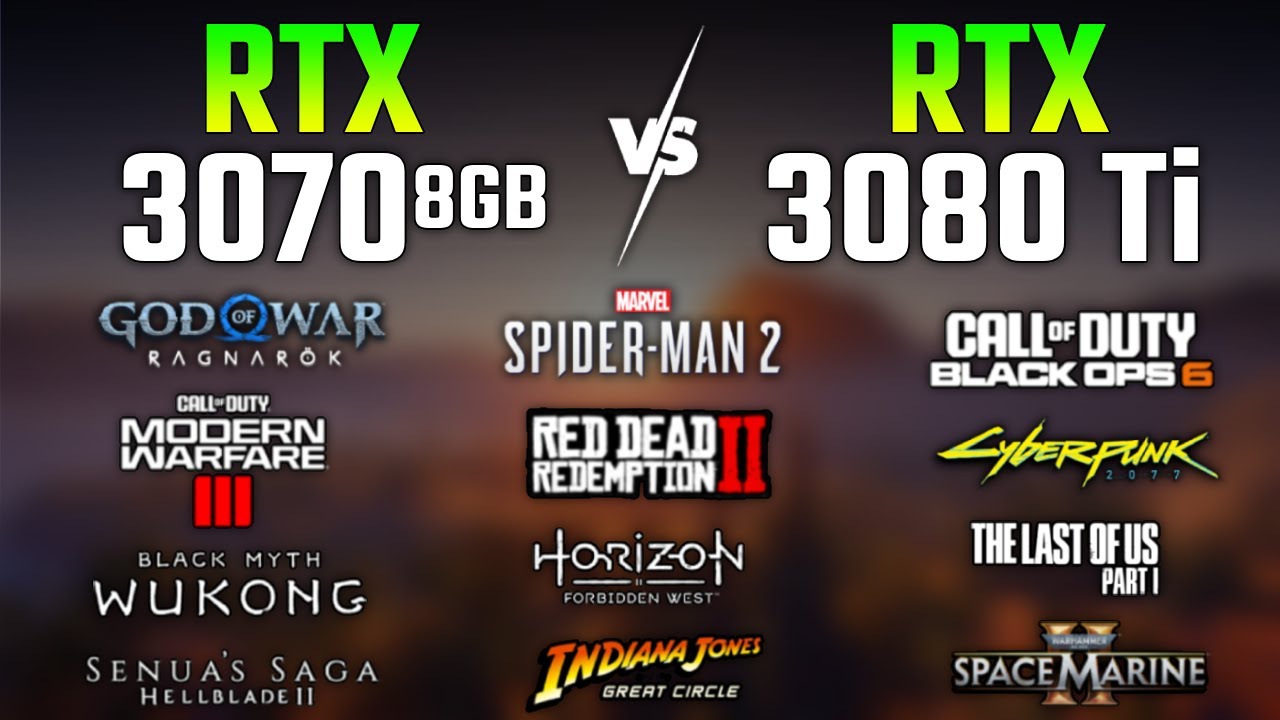 RTX 3070 против RTX 3080 Ti в 2025 году | Тест в 12 играх | 1440p