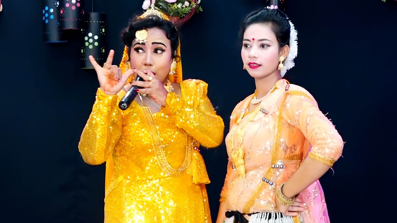 যাত্রা নায়িকা মিষ্টি ও কনিস নাচে গানে স্টুডিও কাপালো | আমার প্রাণ সখিরে বাবলা বনের ধারে বাশি বাজায়কে