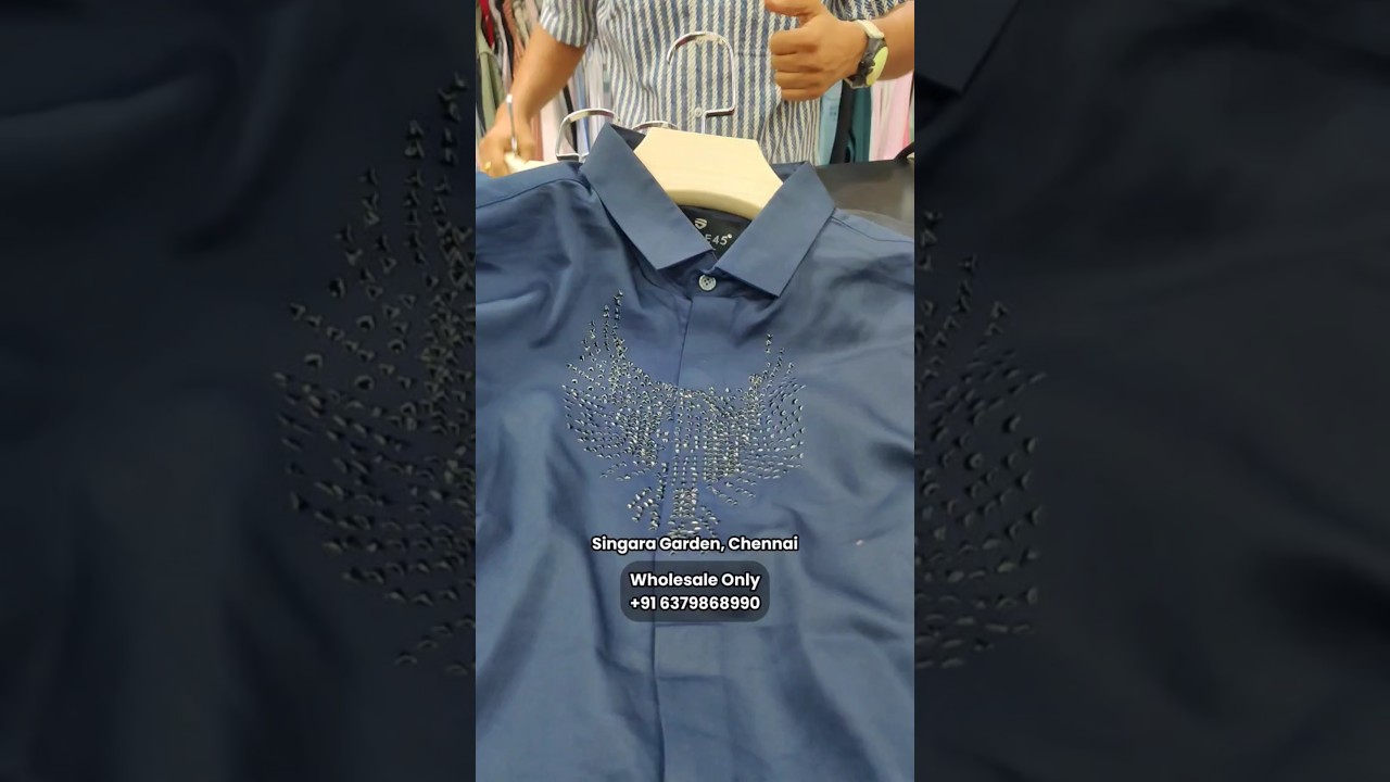 Party wear, Club wear, Sequence work Shirt Manufacturer In Chennai.#shirtmanufacturer #wholesale