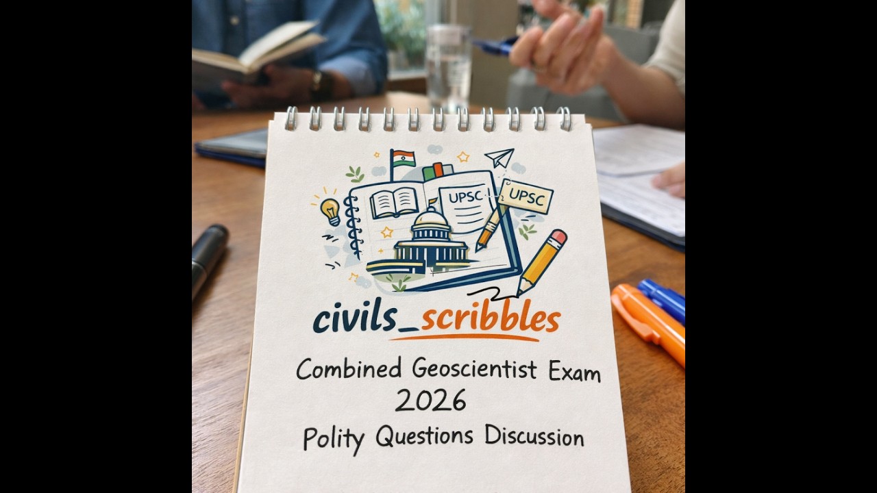 Combined geoscientist exam 2026 polity questions discussion for CSE prelims 2026.
