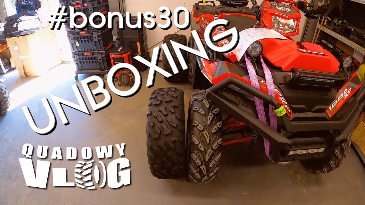 #bonus30 - UNBOXING opon OBOR Cypress, Polaris Sportsman 1000 i Stels Guepard 850 (quad atv vlog pl)