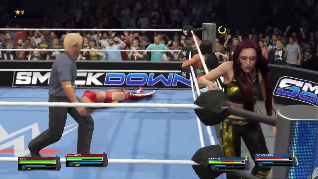 WWE 2K25 - Giulia & Kiana James vs. Alba Fyre & Chelsea Green