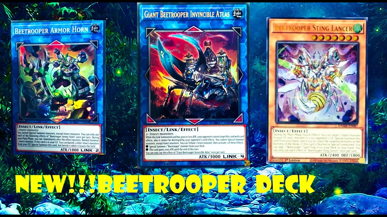 (YGOPRO) new!Beetrooper deck,Beetrooper Sting Lancer, Dawn of Majesty TCG World Premiere