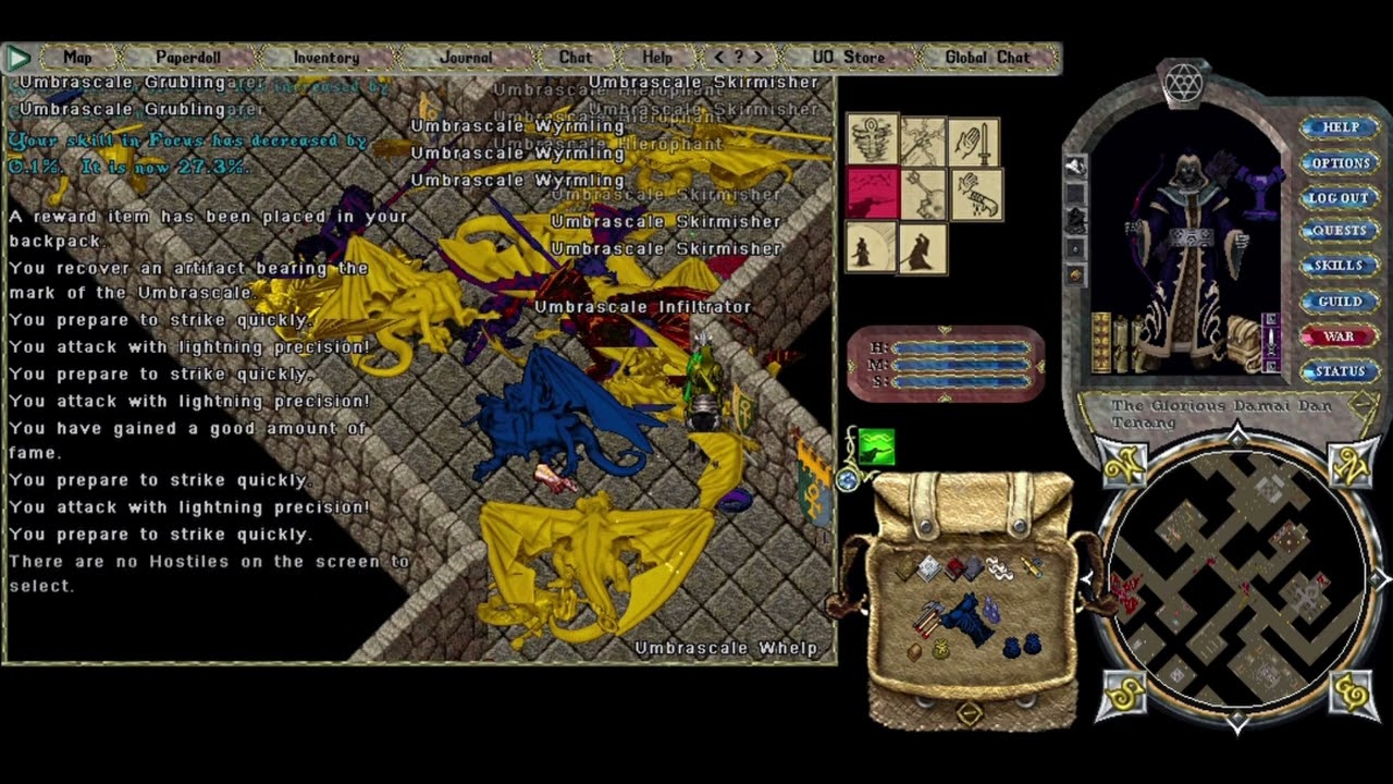 Ankh Dungeon Umbrascale Draconic Awakening Archer Ultima Online