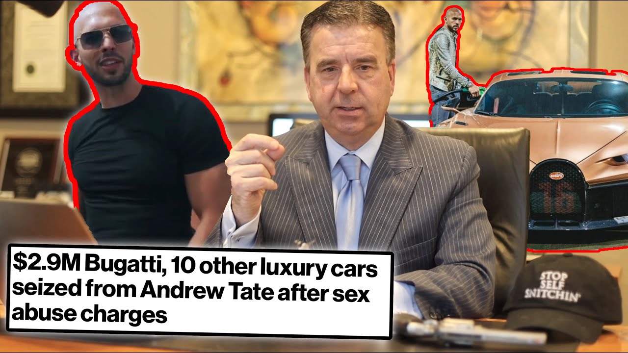 The Forfeiture of Andrew Tate's BUGATTI & 10 Other Cars & New Allegations Surface