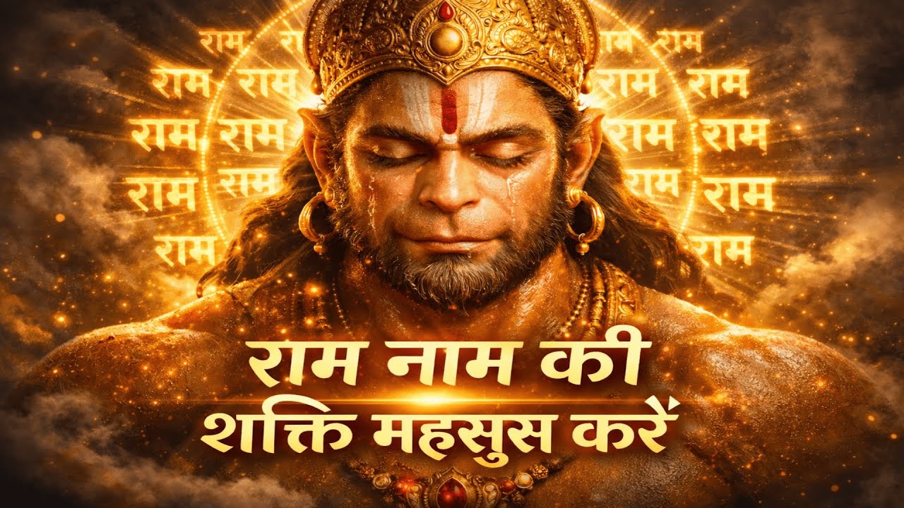 राम नाम की शक्ति महसूस करें |ध्यानमग्न हनुमान जी Peaceful Ram Bhajan #spirituality #motivation #ram