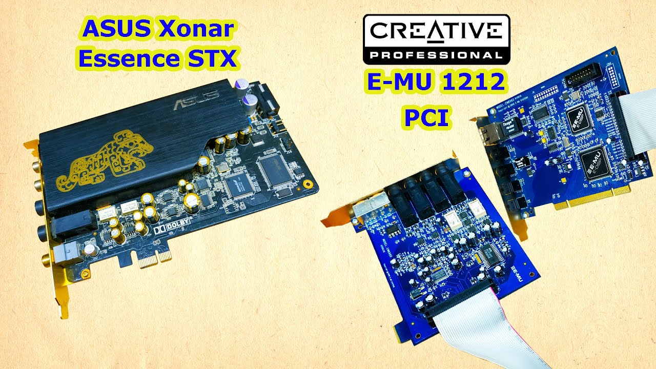 ASUS Xonar STX и CREATIVE E-MU. Аудиоинтерфейсы и Комплекс Шмелёва