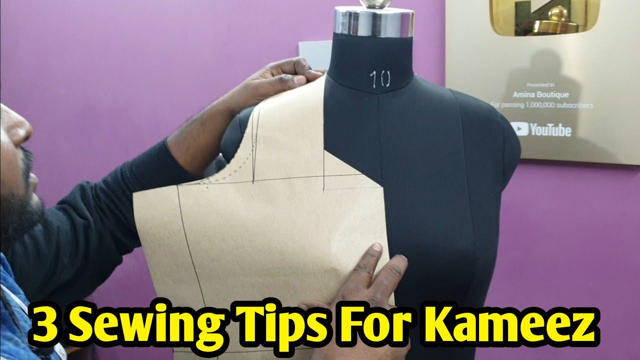 3 Sewing Tips For Kameez | Sewing Techniques | Amina Boutique