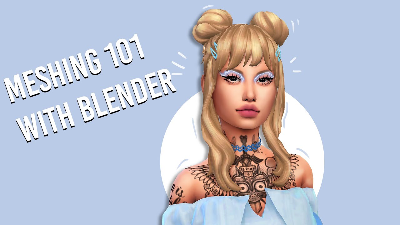 How to mesh maxis match hair in the sims 4