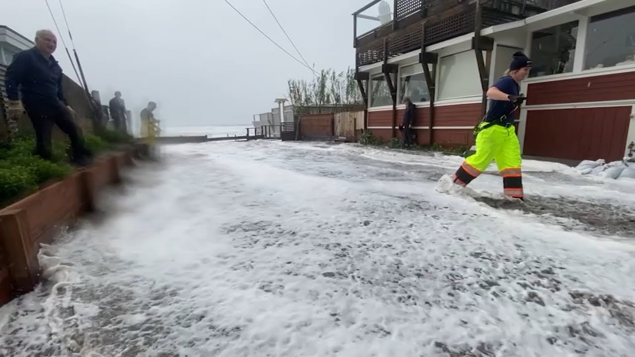 Storm surge brings high waves, flooding to parts of Marin County