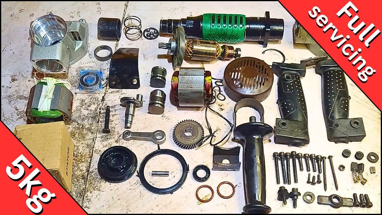 5kg braker machine full service || repair 0810 braker hammering and sound problem solve
