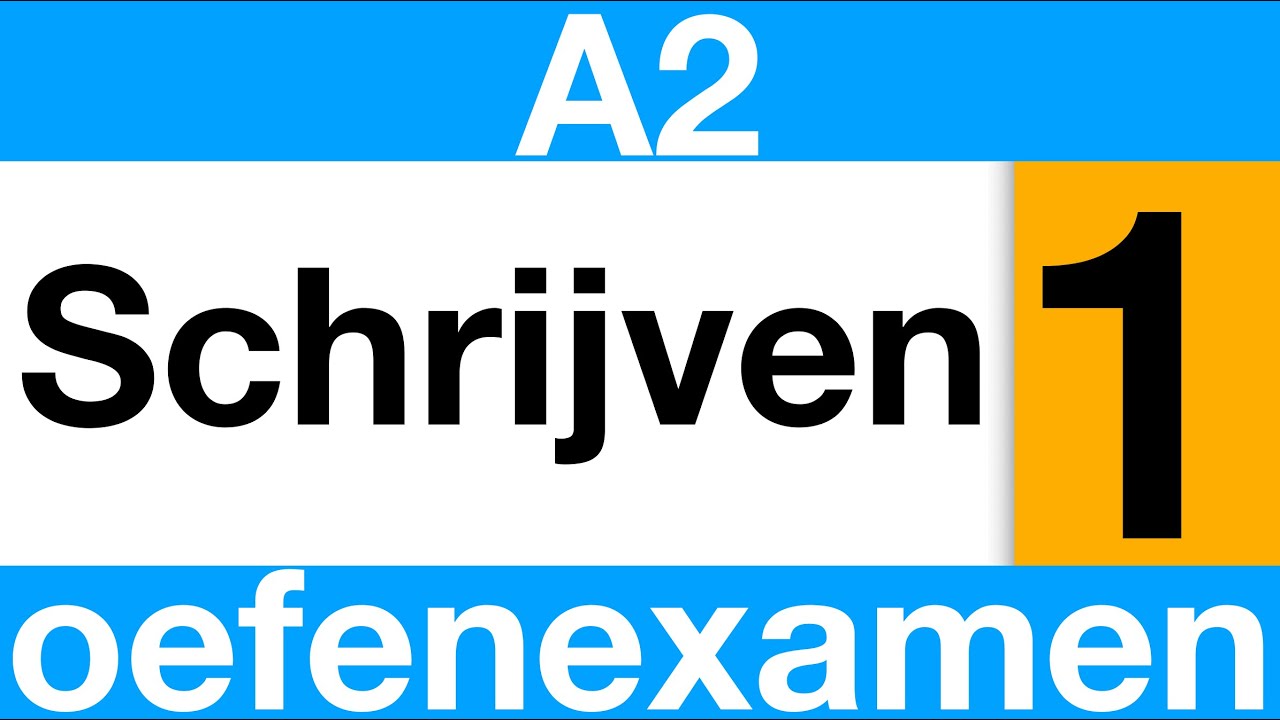 Schrijven A2 Oefenexamen 1 INBURGERING 2025 NT2 #inburgering #nederlands | + TRANSLATION