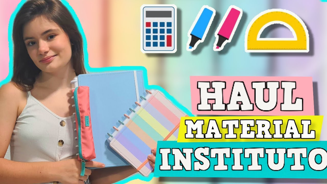 HAUL MATERIAL ESCOLAR PARA VUELTA A LAS CLASES (MI PRIMERA VEZ EN EL INSTITUTO)