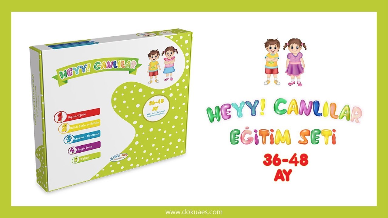 Doku AES Hey Canlılar Eğitim Seti ( 36 - 48 Ay )