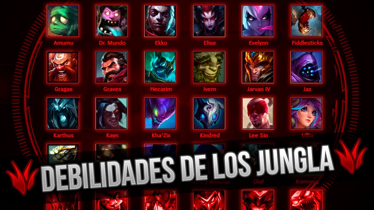 TODAS LAS DEBILIDADES DE LOS CAMPEONES: JUNGLAS