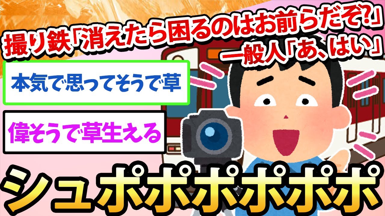 【2ch面白いスレ】撮り鉄「消えたら困るのはお前らだぞ？」一般人「あ、はい」→シュポポポポポポ