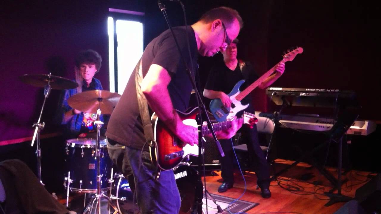 Onstage with Greg Koch at MI as he performs 