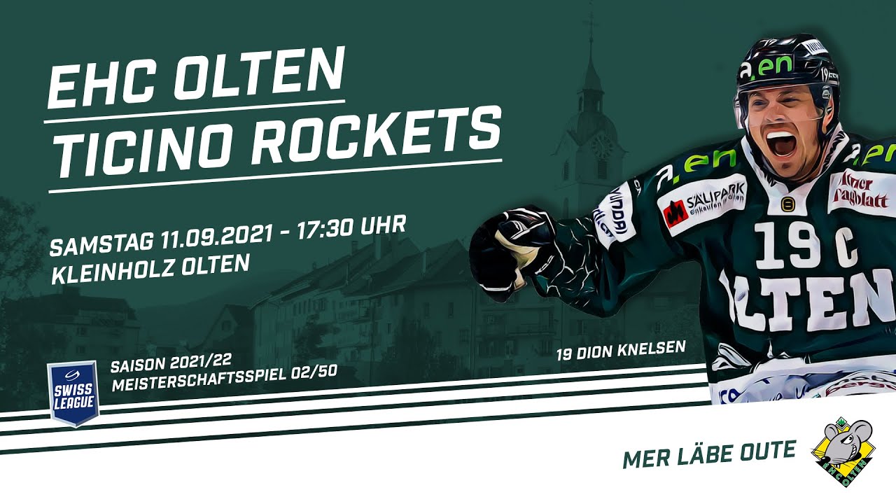 11.9.2021 EHC Olten - HCB Ticino Rockets 8:2