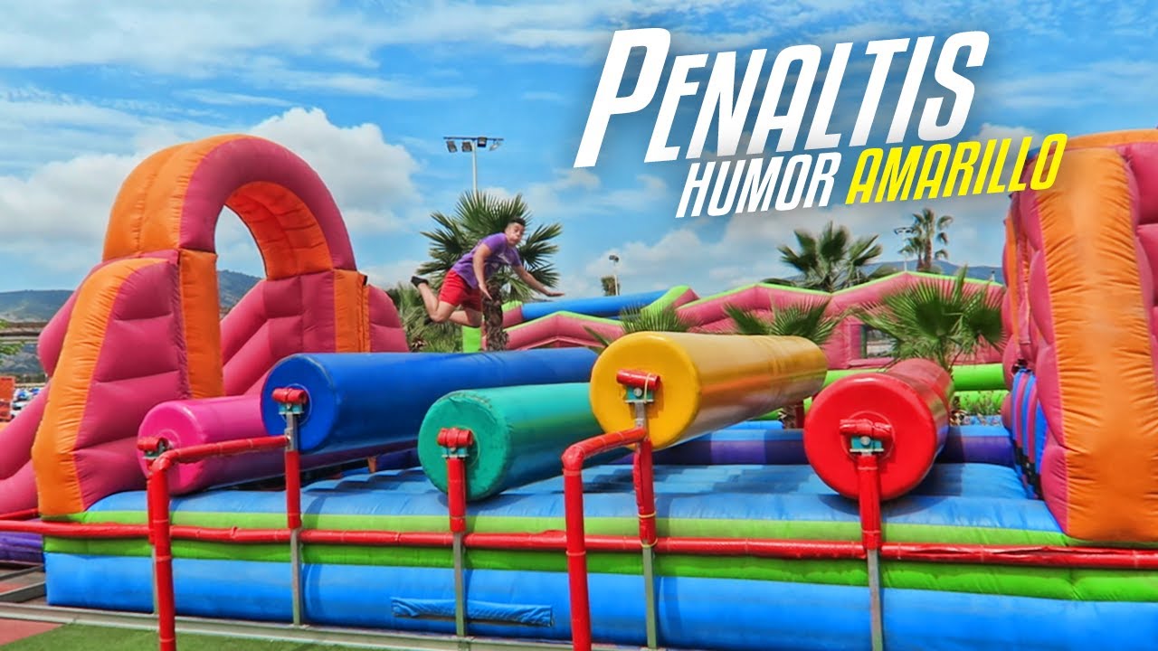 PENALTIS en CASTILLO HINCHABLE (Humor Amarillo) &iexcl;RETO F&Uacute;TBOL!