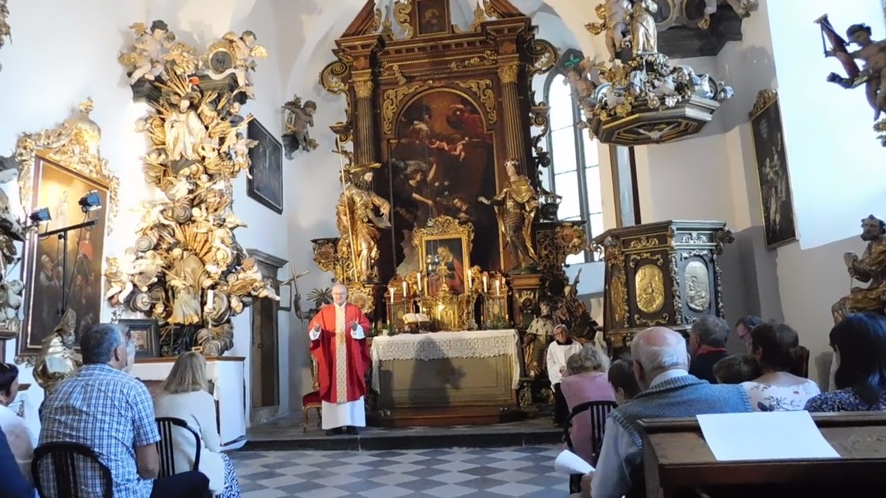 Promluva ve SvatoV&aacute;clavsk&eacute;  kapli n&aacute;mě&scaron;ťsk&eacute;ho z&aacute;mku