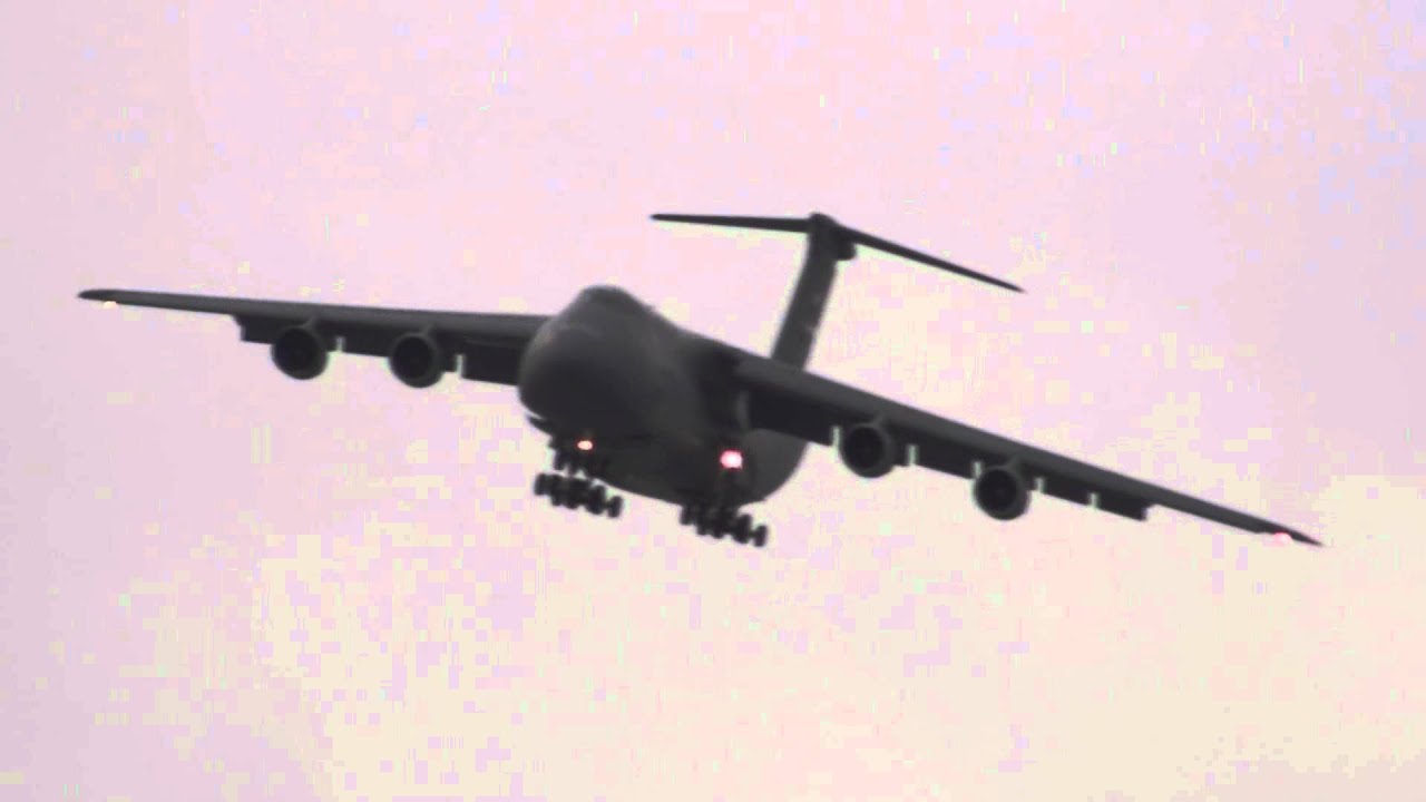 C-5 Galaxy Landing at Nellis AFB