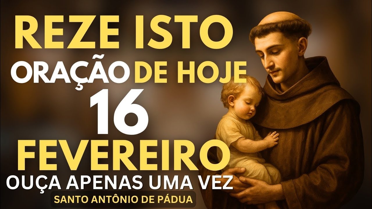🙏 ORAÇÃO A SANTO ANTÔNIO DE PÁDUA POR MILAGRE E CURA RÁPIDOS E URGENTES
