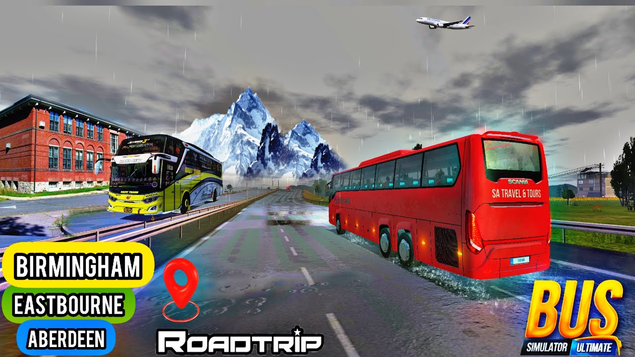 Bus Simulator : Ultimate | Trip to #uk  ( BIRMINGHAM - EAST-BOURNE - ABERDEEN | IOS/Android Gameplay