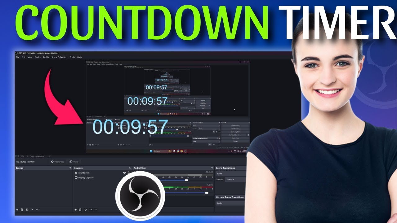How to Add a Countdown Timer Using OBS