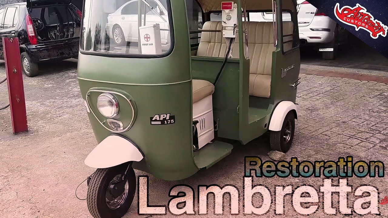 ലംബ്രെട്ട ഓട്ടോറിക്ഷ വിൻറേജ് എഡിഷൻ restored by AUTOMOT CUSTOMS #automotcustoms #lambretta #vintage