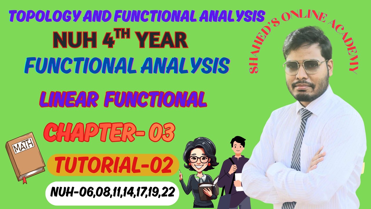 Topology & Functional Analysis NU 4th Year