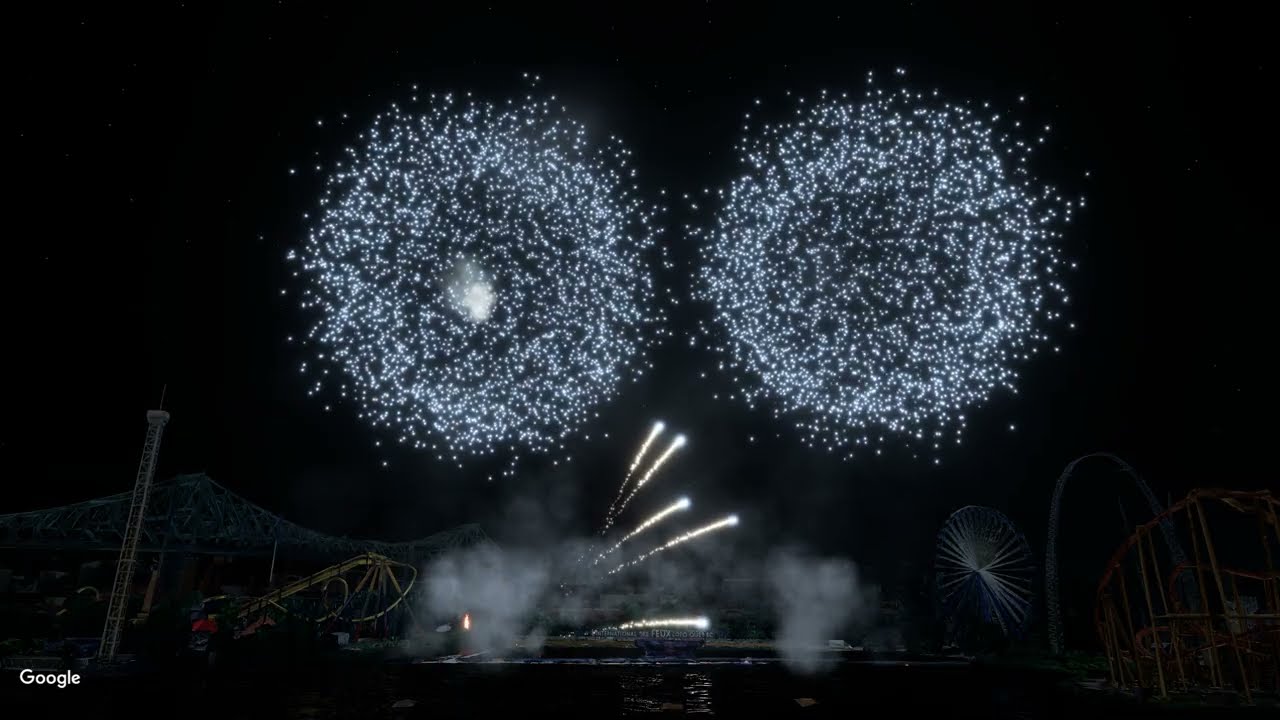 FWsim - Epic Mashup 2025 - Firework show (Montreal Setup)