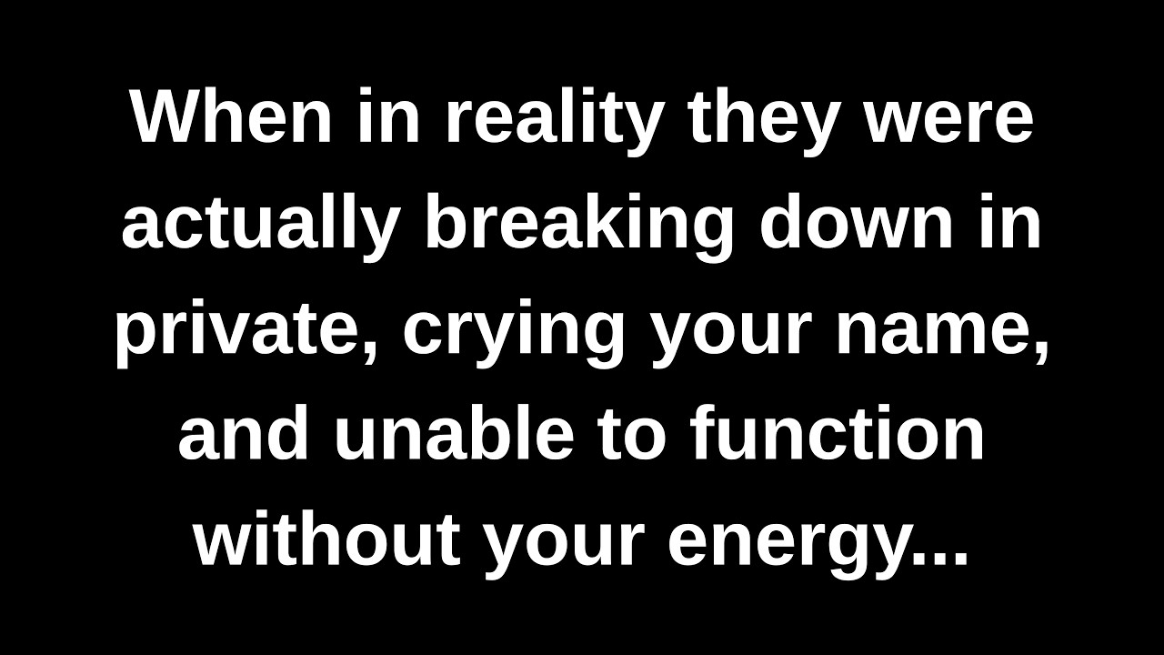 When in reality they were lost without knowing it, and you're the only one who makes them feel...