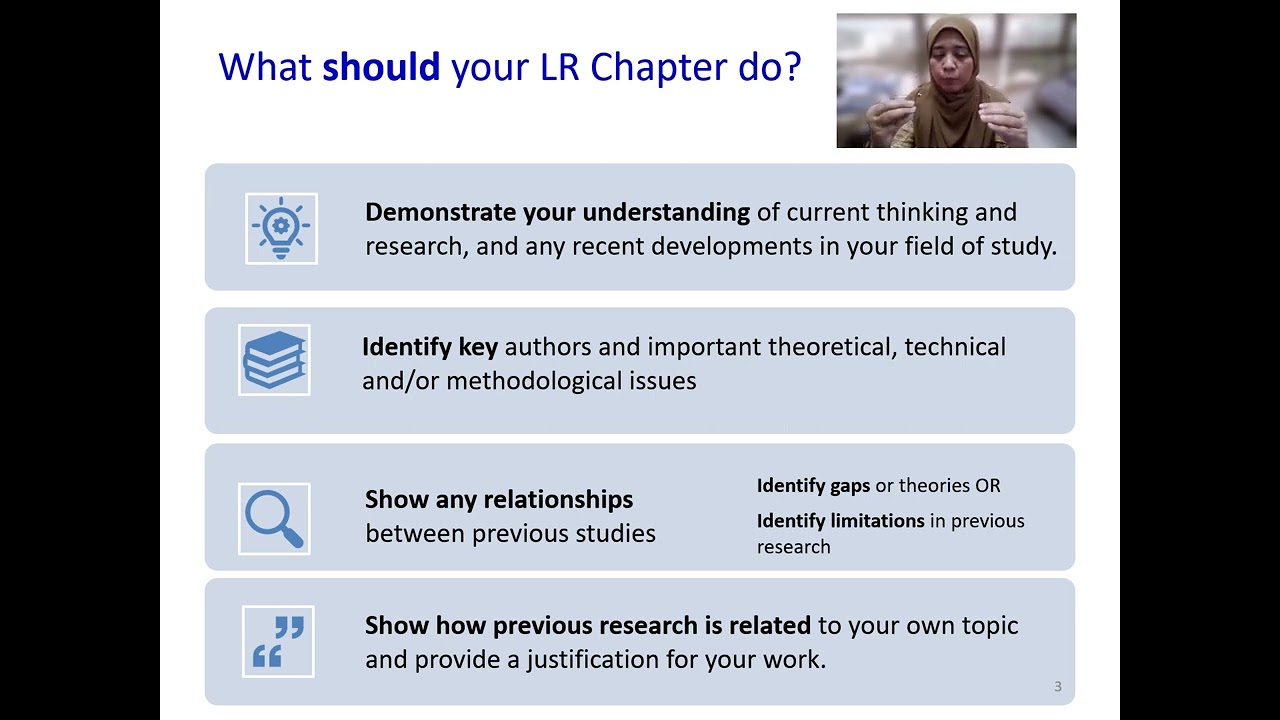 Literature Review Chapter: A practical guide