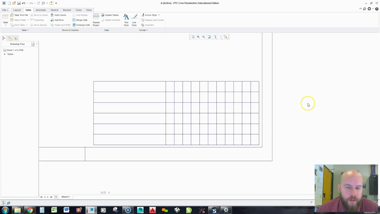 CREO Как создать основную надпись с использованием параметров в Creo 3.0