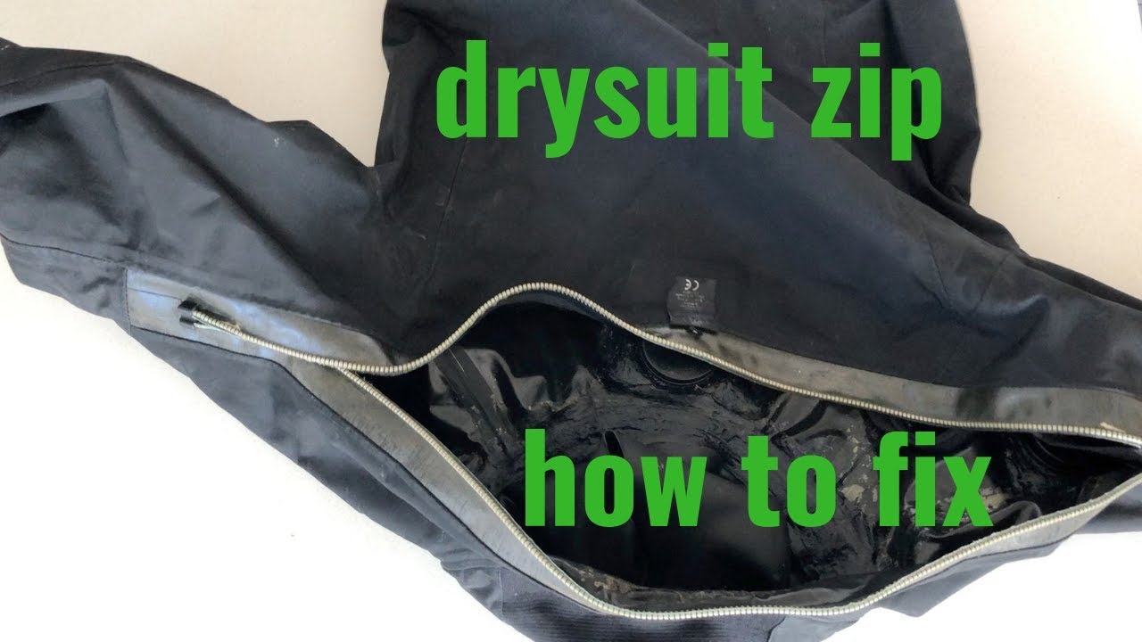 Replacing Drysuit Zipper on the back entrance scuba diving dry suit