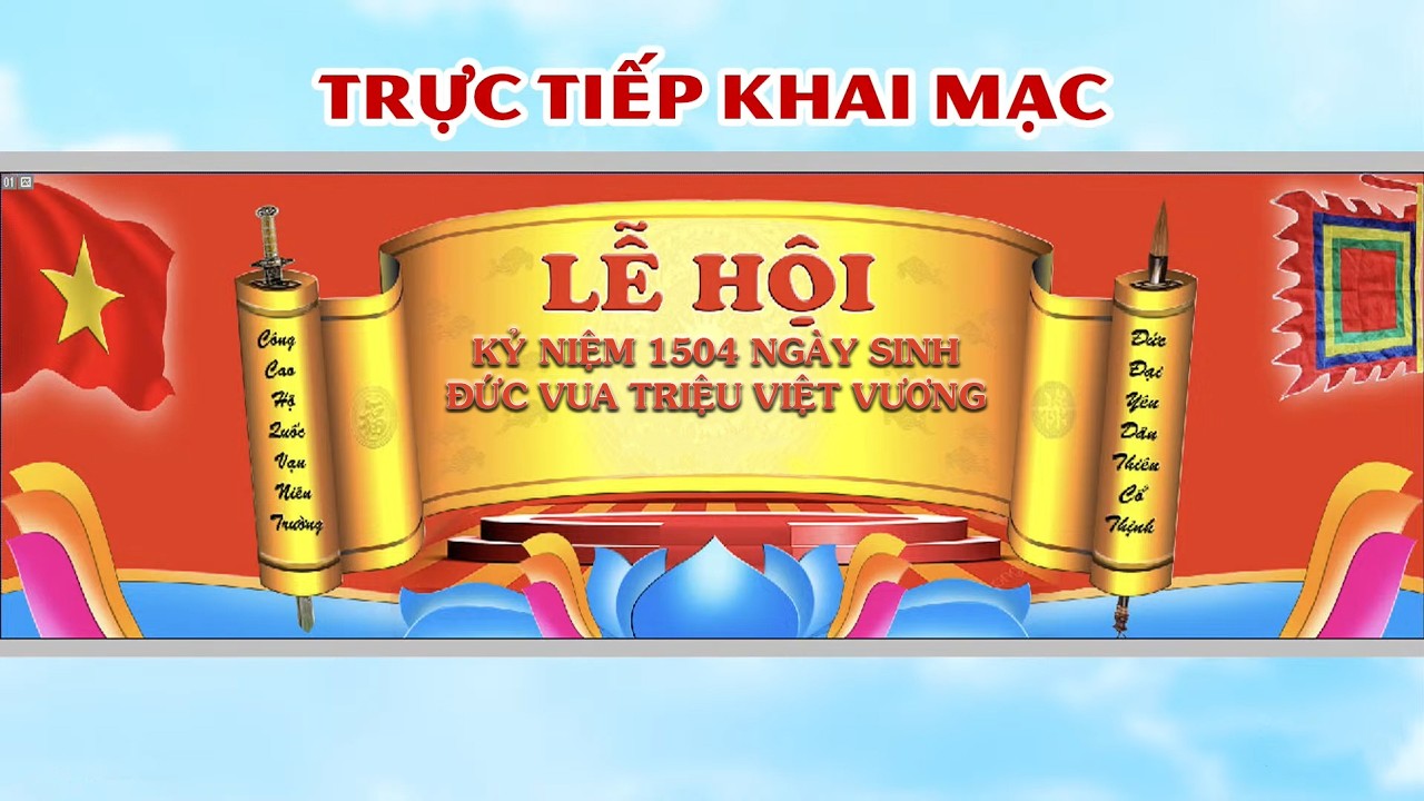 KHAI MẠC LỄ HỘI KỶ NIỆM 1504 NĂM NGÀY SINH ĐỨC VUA TRIỆU VIỆT VƯƠNG - ĐỀN LÀNG KIÊN LAO 2026
