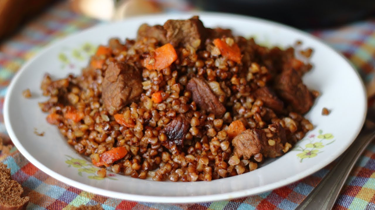 🍲 Плов из гречки с мясом &mdash; рецепт простого блюда на обед или ужин
