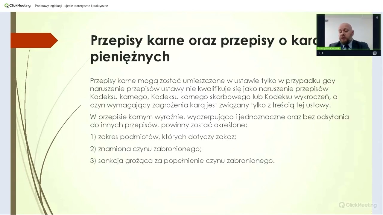 Przemysław Kasprzak - Podstawy legislacji cz. 4