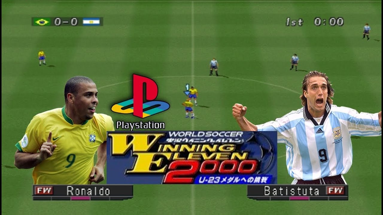 Brasil VS. Argentina - Winning Eleven 2000 [PS1]