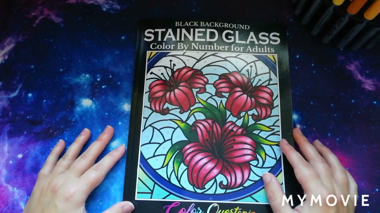Stained Glass Black Background Color By Number By Color Questopia, Flipthrough.
