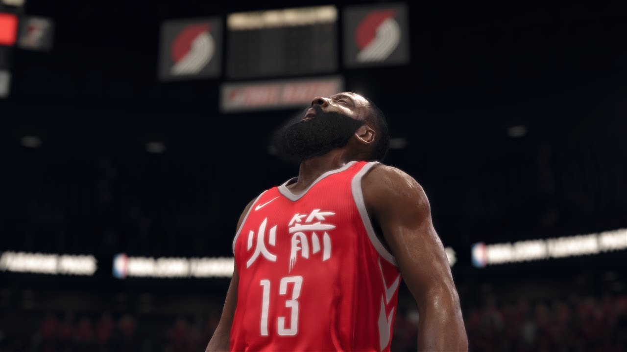 NBA Live 18: Rockets vs Blazers - EPIC 4th Qtr | Harden Game Winner