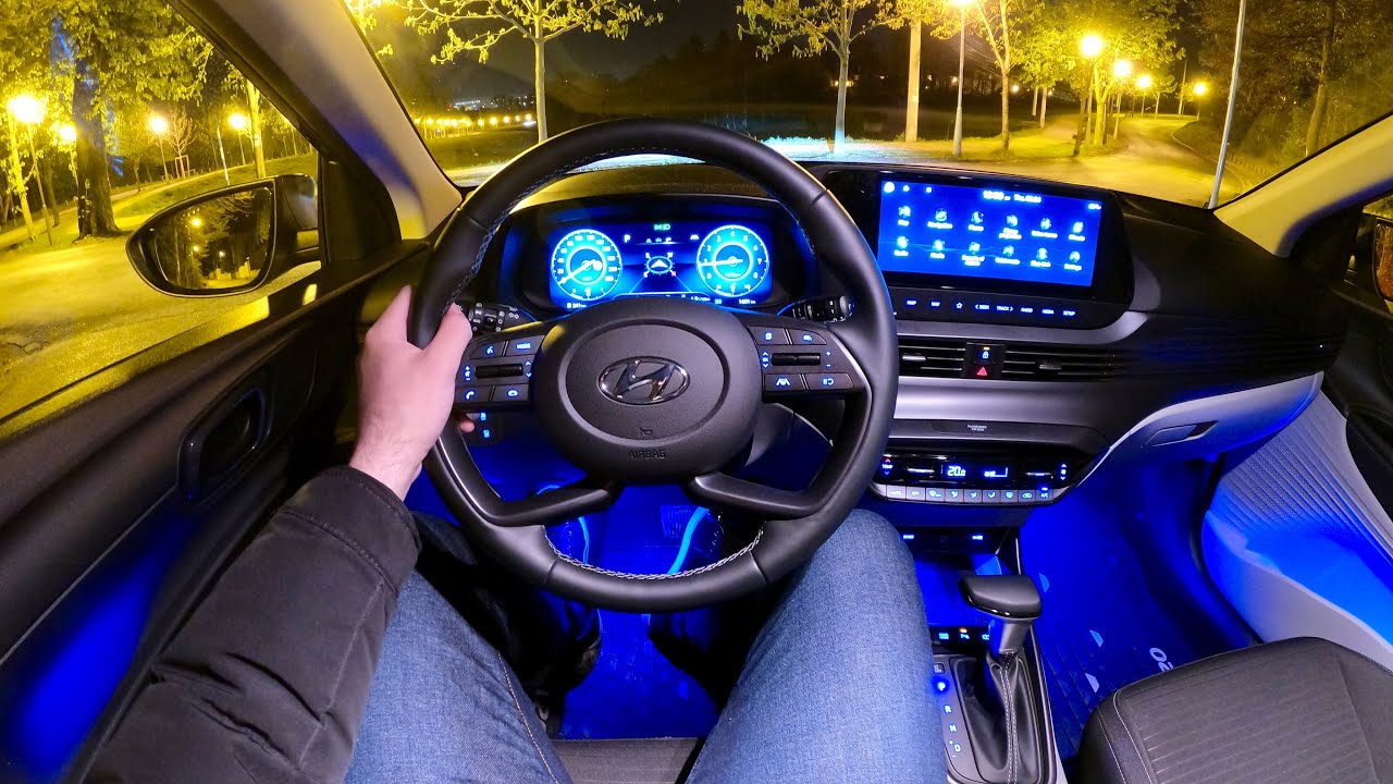 Новый HYUNDAI i20 2021 - НОЧНОЙ тест-драйв и ПОЛНЫЙ ОБЗОР (1.0 T-GDi 100 HP DCT)