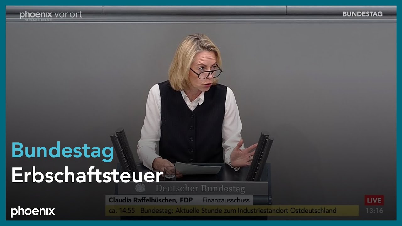 Bundestagsdebatte zur Erbschaftsteuer am 30.11.23